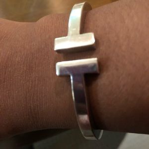 Tiffany T square bracelet -sterling silver